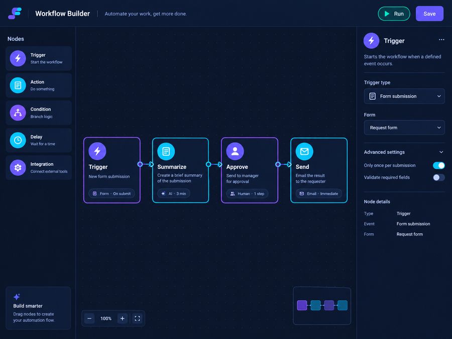 Workflow builder